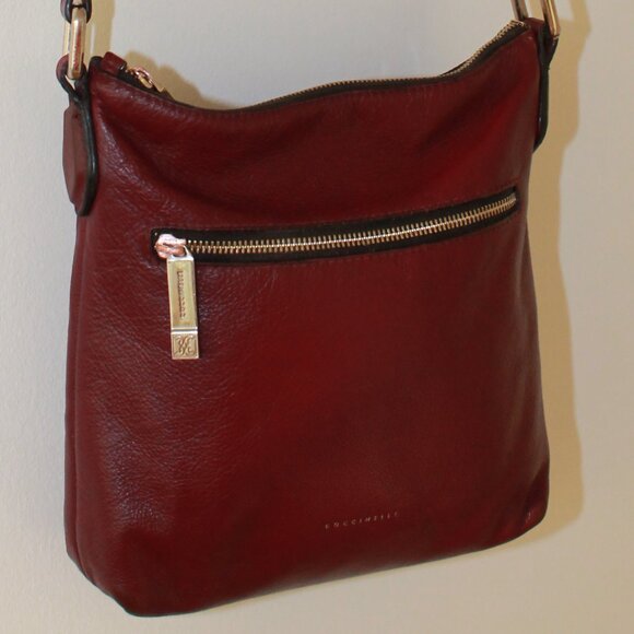 Revitalized Coccinelle Burgundy Crossbody Purse - Picture 4 of 17